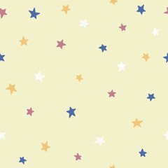 Star Seamless Pattern Vector illustration for Print, Wallpaper, Decoration.