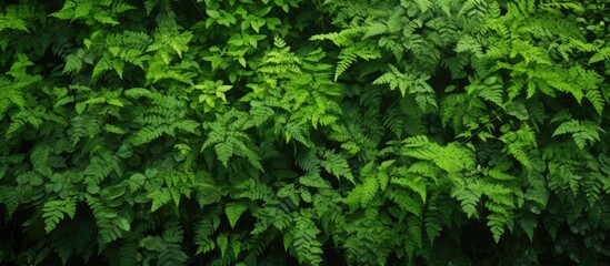 Lush growth in the verdant time of year. Creative banner. Copyspace image