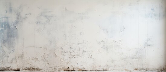 The aged white wall is adorned with peeling paint and damp marks creating an intriguing copy space image