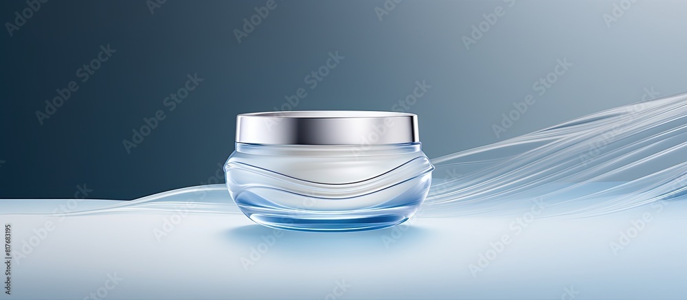 Poster a clean and sleek packaging design for a hand or face cream product with plenty of empty space for a