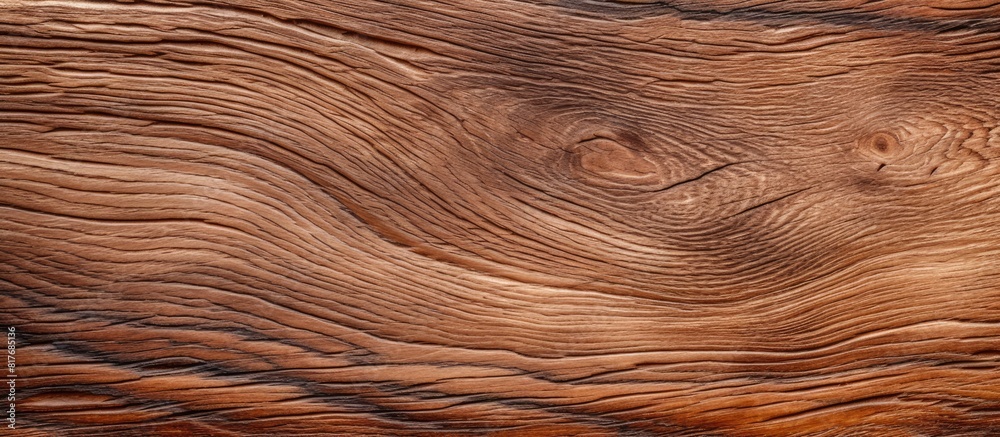 Poster Full frame texture background with a natural pattern on an oak wood surface Copy space image