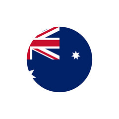 Round Australia country flag design element © Sajeeb