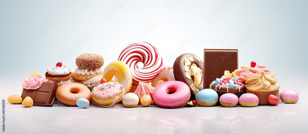 Poster A confectionery displayed with a copy space image on a light background