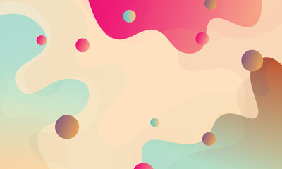 Colorful fluid shape background. Gradient wavy shape background.