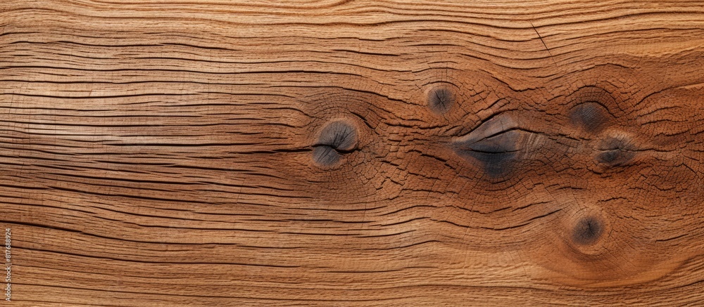 Poster Full frame texture background with a natural pattern on an oak wood surface Copy space image