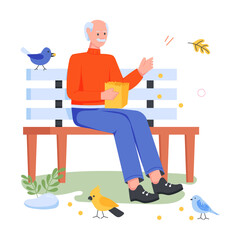 Pack of Outdoor Adventures Flat Illustrations  

