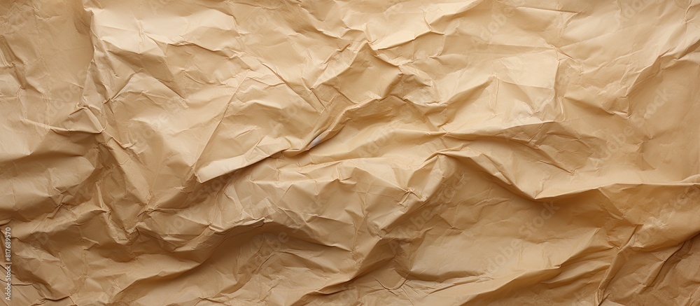 Poster a crumpled brown paper with a textured surface offers ample copy space for images