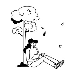 Outdoor Adventures Flat Illustrations  

