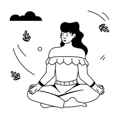 Outdoor Adventures Flat Illustrations  

