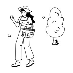 Outdoor Adventures Flat Illustrations  

