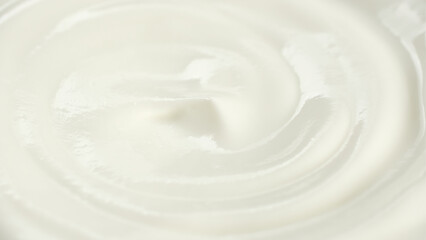 sour cream, fresh greek yogurt close up