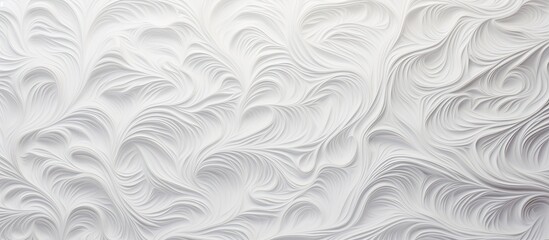 Abstract snow texture with a frosting pattern on the wall serving as a copy space image