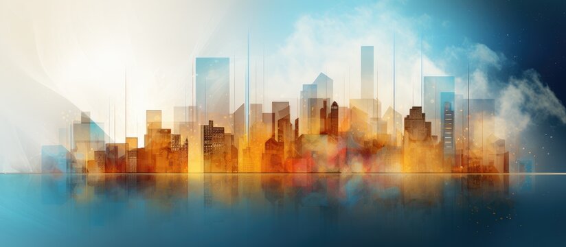 Mixed media copy space image depicting a concept related to real estate