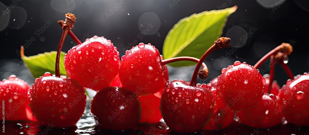 Poster sour cherries are small tart fruits with a distinct flavor that adds a tangy note to various dishes.