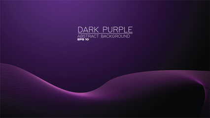 Dark Purple abstract background with curve line