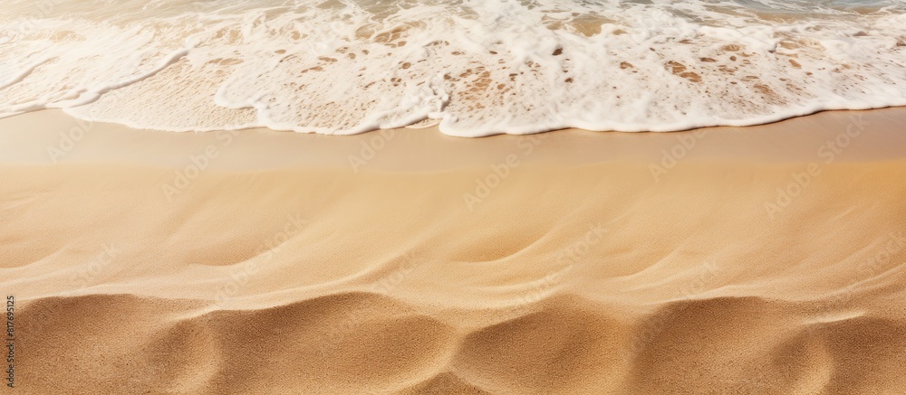 Poster a sandy beach with its textured sand is the perfect background for a copy space image