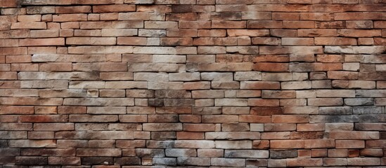 Obraz premium An abstract background closeup showcasing the texture of bricks with empty copy space for use as a template