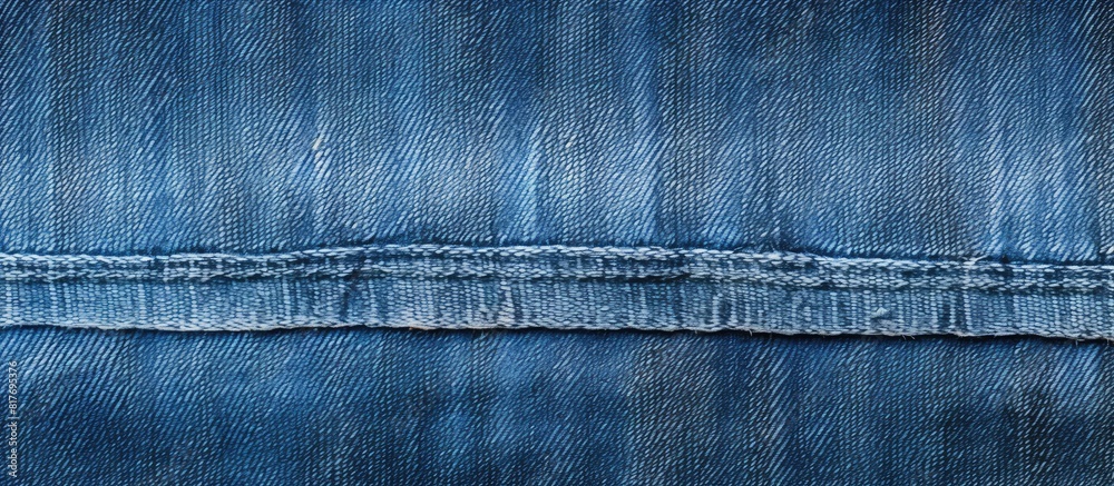 Poster blue jeans texture serves as a background with available copy space