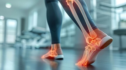 A detailed diagram of the effects of physical therapy on joint mobility