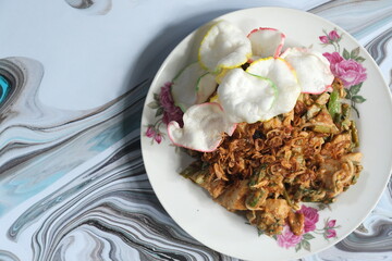 Gado Gado is Indonesian Mix Salad with Peanut Sauce, Popular traditional food in Jakarta