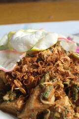 Gado Gado is Indonesian Mix Salad with Peanut Sauce, Popular traditional food in Jakarta