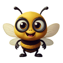 Obraz premium bee cartoon waving