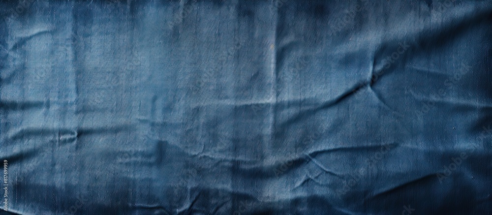 Poster blue jeans texture serves as a background with available copy space