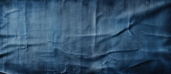 Blue jeans texture serves as a background with available copy space