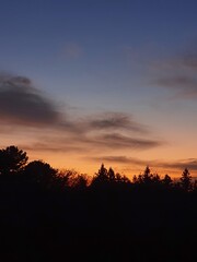 Fototapeta premium sunset in the mountains