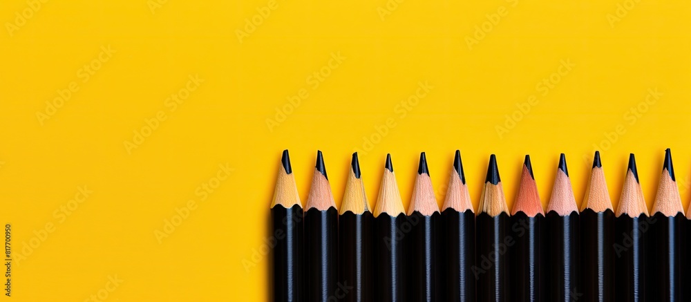 Poster a black pencil is used to write the phrase conflict of interest on a yellow background creating a co