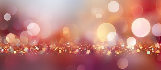 A festive background with a blurred texture resembling glitter s paper creating a visually appealing and vibrant copy space image