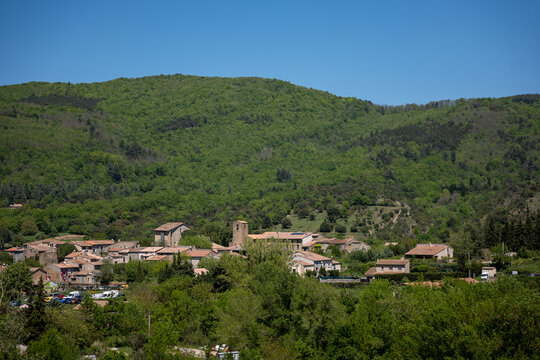 village in the mountains, bugarach