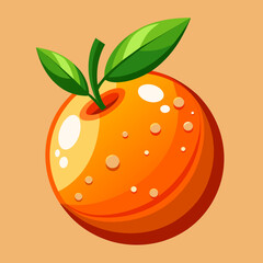 illustration of an orange