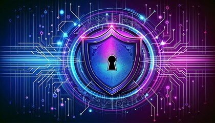 background with glowing circles