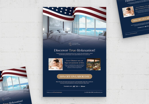 American Flag Flyer Layout