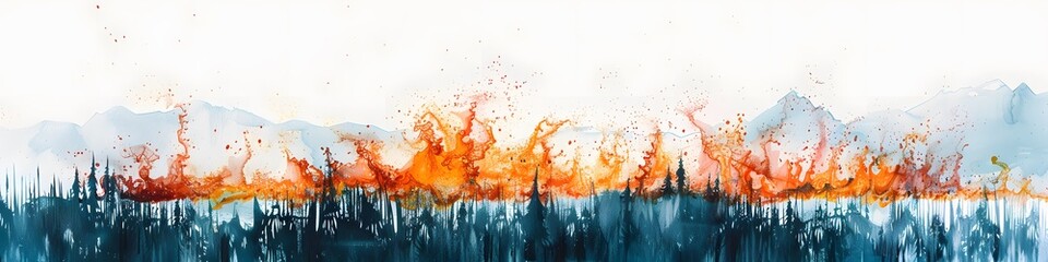 Fototapeta premium fire background