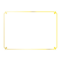 Gold border frame .eps