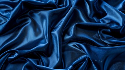 Obraz premium Luxurious Deep Blue Velvet: A Rich Fabric with Radiant Reflections