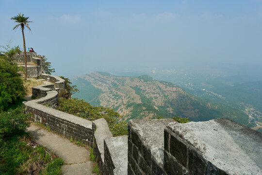View from the ramparts of Sinhagad Fort, Pune