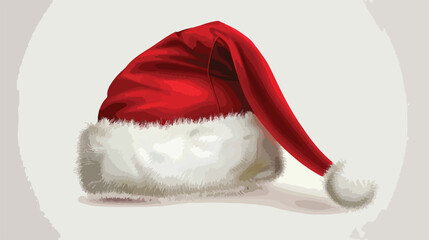 Santa hat on white background Vector style vector design