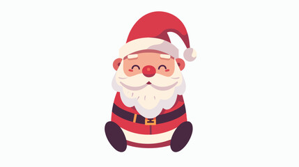Santa icon. Merry Christmas season and decoration the