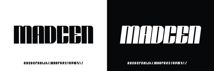 Modern Heavy Bold Font. Uppercase and italic font ,design for brand ,Design vector illustration