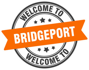 Welcome to Bridgeport stamp. Bridgeport round sign