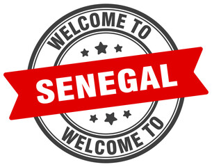 Welcome to Senegal stamp. Senegal round sign