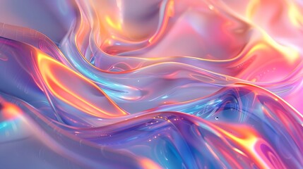 Naklejka premium Colorful liquid flowing abstract background