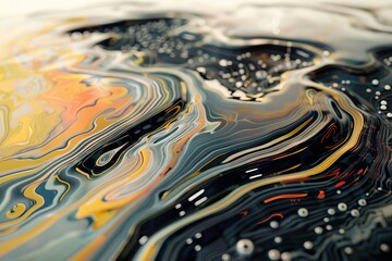 Crude oil and stock charts in investment concept