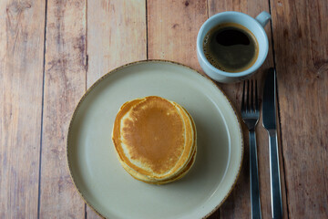 Pancake and coffee