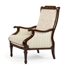 Classic armchair isolated on white background