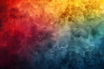 Brightly colored background with a black border and vibrant hues