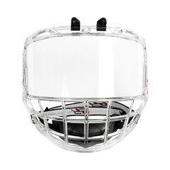 Protective Glass For Hockey Mask Clear Acrylic Glass On White Background